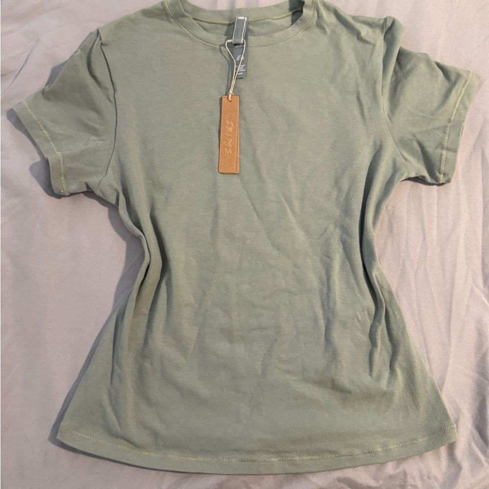 SKIMS Cotton Jersey T-Shirt color Mineral size Medium